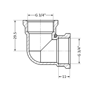 Кут Thermo Alliance Standart 3/4" ВР SD41820 №6
