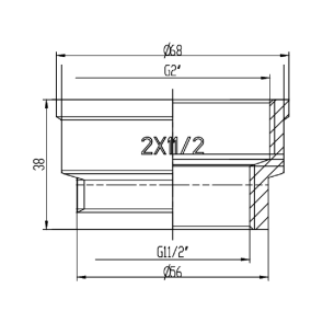 Муфта редукционная Thermo Alliance Forte 2"х1" 1/2 ВВ SF3575040 №4