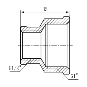 Муфта редукционная Thermo Alliance Forte 1"х1/2" ВВ SF3572515 №2
