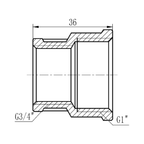 Муфта редукційна Thermo Alliance Forte 1"х3/4" ВВ SF3572520 №2