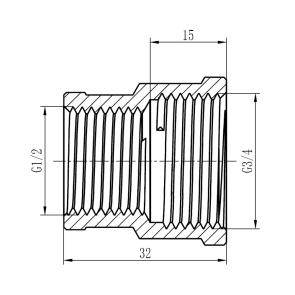 Муфта редукційна Thermo Alliance Forte 1/2"х3/4" ВВ SF3572015 №3