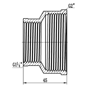 Муфта редукционная Thermo Alliance Forte 2"х1" 1/4 ВВ SF3575032 №6