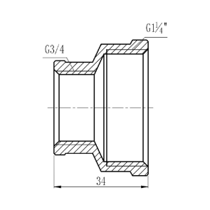 Муфта редукционная Thermo Alliance Forte 1 1/4х3/4" ВВ SF3573220 №2