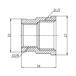 Муфта редукционная Thermo Alliance Forte 1/2"х3/8" ВВ SF357159 №5