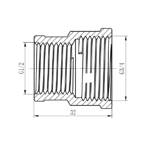Муфта Thermo Alliance Forte 1/2" ВВ хром SF357H2015 №6