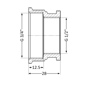 Муфта Thermo Alliance Standart 1/2"х3/4" ВР SD4051520 №5