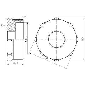 Футорка Thermo Alliance Forte 2"х3/4" ЗВ SF3745020 №2