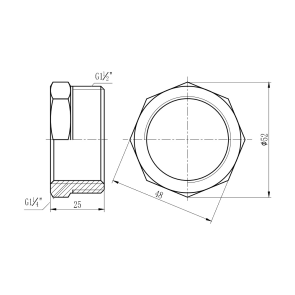 Футорка Thermo Alliance Forte 1 1/2"х1 1/4" ЗВ SF3744032 №2