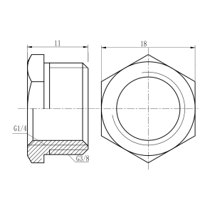 Футорка Thermo Alliance Forte 3/8"х1/4" ЗВ SF37496 №2