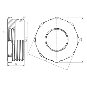 Футорка Thermo Alliance Forte 2"х1" ЗВ SF3745025 №3