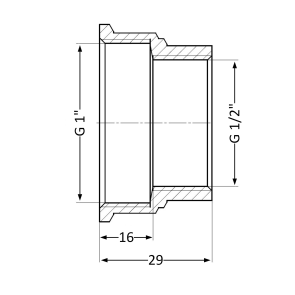 Муфта Thermo Alliance Standart 1/2"х1" ВР SD4051525 №11