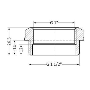 Футорка Thermo Alliance Standart 1 1/2"х1" ЗВ SD4234025 №6
