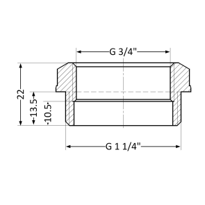 Футорка Thermo Alliance Standart 1 1/4"х3/4" ЗВ SD4233220 №7