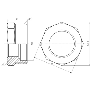 Футорка Thermo Alliance Forte 1" 1/2х1" ЗВ SF3744025 №2