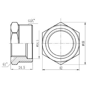Футорка Thermo Alliance Forte 1" 1/4х1" ЗВ SF3743225 №2