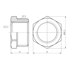 Футорка Thermo Alliance Forte 1/2"х3/4" ЗВ SF3742015 №6