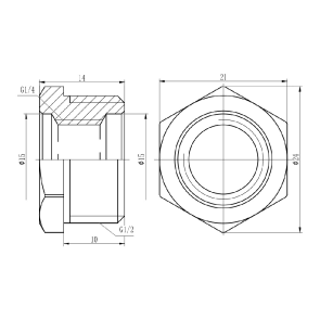 Футорка Thermo Alliance Forte 1/2"х1/4" ЗВ SF374156 №5