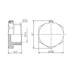 Заглушка Thermo Alliance Forte 1/2" ЗР SF35315 №5
