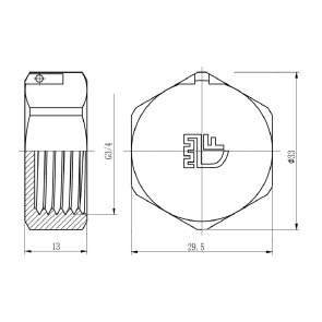 Заглушка Thermo Alliance Forte 3/4" ВР SF35220 №2