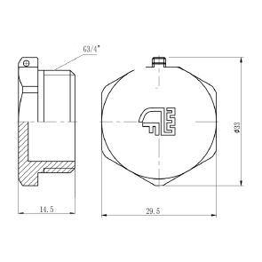 Заглушка Thermo Alliance Forte 3/4" ЗР SF35320 №2