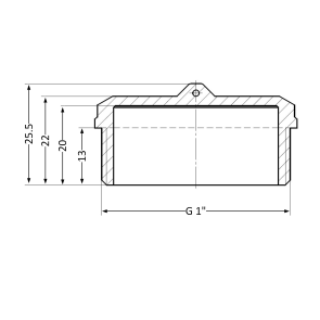 Заглушка Thermo Alliance Standart 1" ЗР SD40325 №11