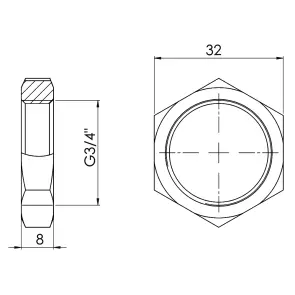 Контргайка Thermo Alliance Forte 3/4" SF35020 №2