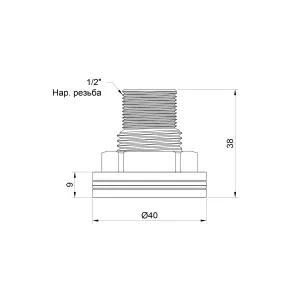Врезка Thermo Alliance Standart 1/2" в бак SD40015 №7
