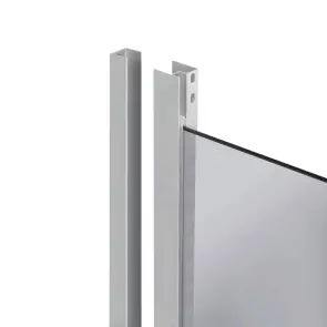 Душова кабіна Lidz Latwa SC90x90.SAT.LOW.DGR, скло темне тоноване 4 мм без піддона №9