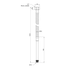 Гибкая подводка для воды Thermo Alliance Standart М10 100 см (пара) SD396W100L №5