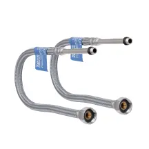 Шланг для подключения смесителя Thermo Alliance Standart (пара) 100 см NYLON M10x1/2"В длинная игла TAS386W100L