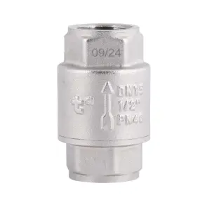 Обратный клапан Thermo Alliance Forte 1/2"ВВ никелированный с латунным штоком TAF240W15 №4