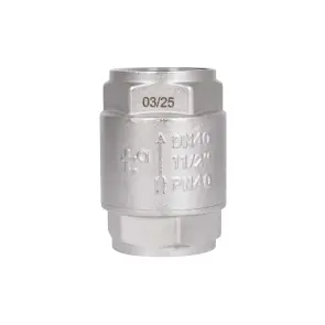Зворотний клапан із латунним штоком Thermo Alliance Forte 1 1/2"ВВ нікель TAF240W40 №1