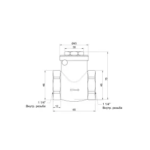 Обратный клапан Thermo Alliance Standart 1 1/4" SD242W32 №3