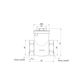 Зворотний клапан Thermo Alliance Standart 1" SD242W25 №5