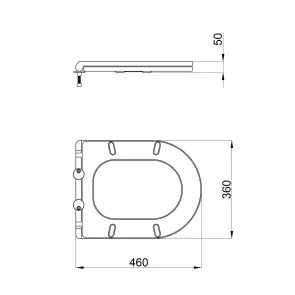 Сидіння для унітаза Qtap (Robin, Scorpio) з мікроліфтом Slim QT99HY2049W №7