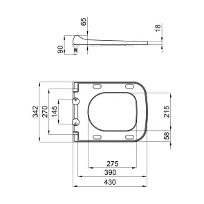Сидіння для унітаза Qtap (Tern) з мікроліфтом Slim QT99HY2238W №14