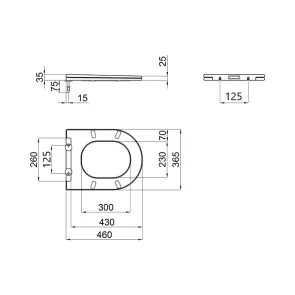 Сидіння для унітаза Qtap (Jay 520,640, Swan 520,640) з мікроліфтом Slim QT1699SC5176W №23