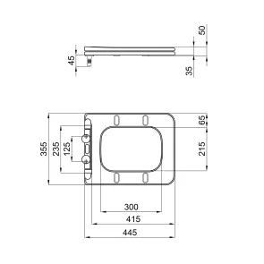 Сидіння для унітаза Qtap Kalao з мікроліфтом Slim QT08991213AW №2
