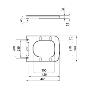 Сидіння для унітаза Qtap (Tern) з мікроліфтом Slim QT99HXU10W №20