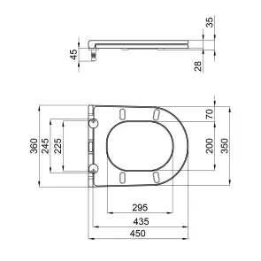 Сидения для унитаза Qtap (Robin, Scorpio) с микролифтом Slim QT99HXU09W №20