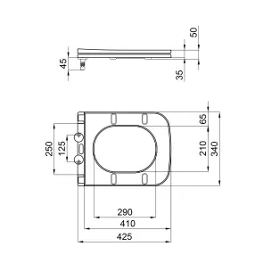 Сидіння для унітаза Qtap Nando з мікроліфтом Slim QT12991222AW №4