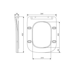 Сидіння для унітаза Qtap (Crow 490) з мікроліфтом Slim QT99SC6108W №14
