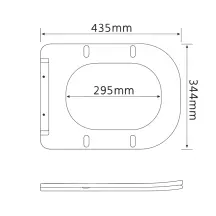 Сидіння для унітаза підлогового (Stenava) 435×345×30 мм, White, з мікроліфтом, Slim Duroplast, Quick Release QT99SC8303W Qtap