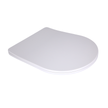 Сидіння для унітаза підлогового (Grand) 560×363×30 мм, White, з мікроліфтом, Slim Duroplast, Quick Release QT26228301W3 Qtap