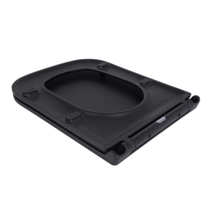 Сидіння для унітаза Qtap Tern 420х340х35 мм, Matt Black, з мікроліфтом, Slim Duroplast, Quick Release QT99HY2322MB №11