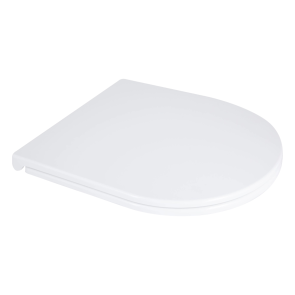 Сидіння для унітаза підлогового (Dove) 425×363×30 мм, White, з мікроліфтом, Slim Duroplast, Quick Release QT06228380BW3 Qtap №1