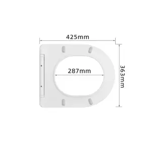 Сидіння для унітаза Qtap (Robin 490,610, Scorpio 490) з мікроліфтом Slim QTSC179W48675 №7