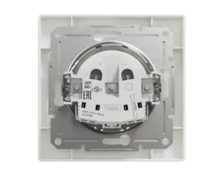 Розетка без заземления Белая, Asfora EPH3000121 комплект 10 шт №9