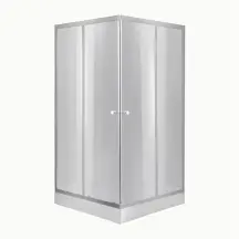 Lidz Набор: Душевая кабина Wawel SC90x90.SAT.LOW.DGR, квадратная, стекло тонированное 4 мм + Душевой поддон Kapielka ST90x90x14
