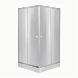 Lidz Набор: Душевая кабина Wawel SC90x90.SAT.LOW.DGR, квадратная, стекло тонированное 4 мм + Душевой поддон Kapielka ST90x90x14 №1